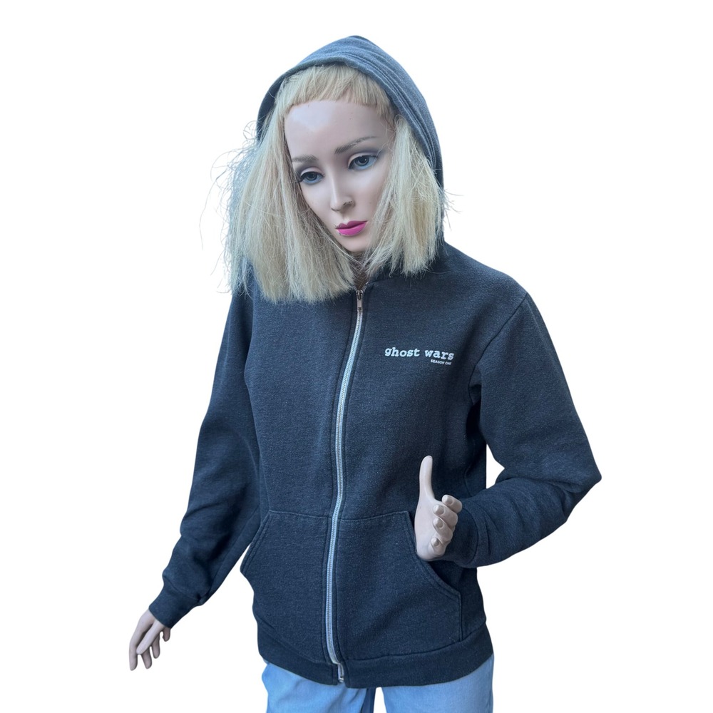 American‎ Apparel Ghost Wars Zip Hoodie Gray Promo Sci-Fi TV Show Medium